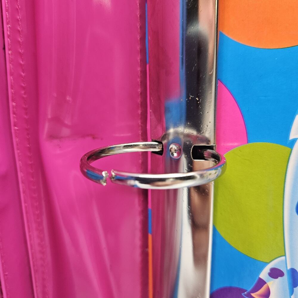Lisa Frank Vintage 90's 3 Ring Binder Spotty And Dotty Zip Up - Picture 10 of 12
